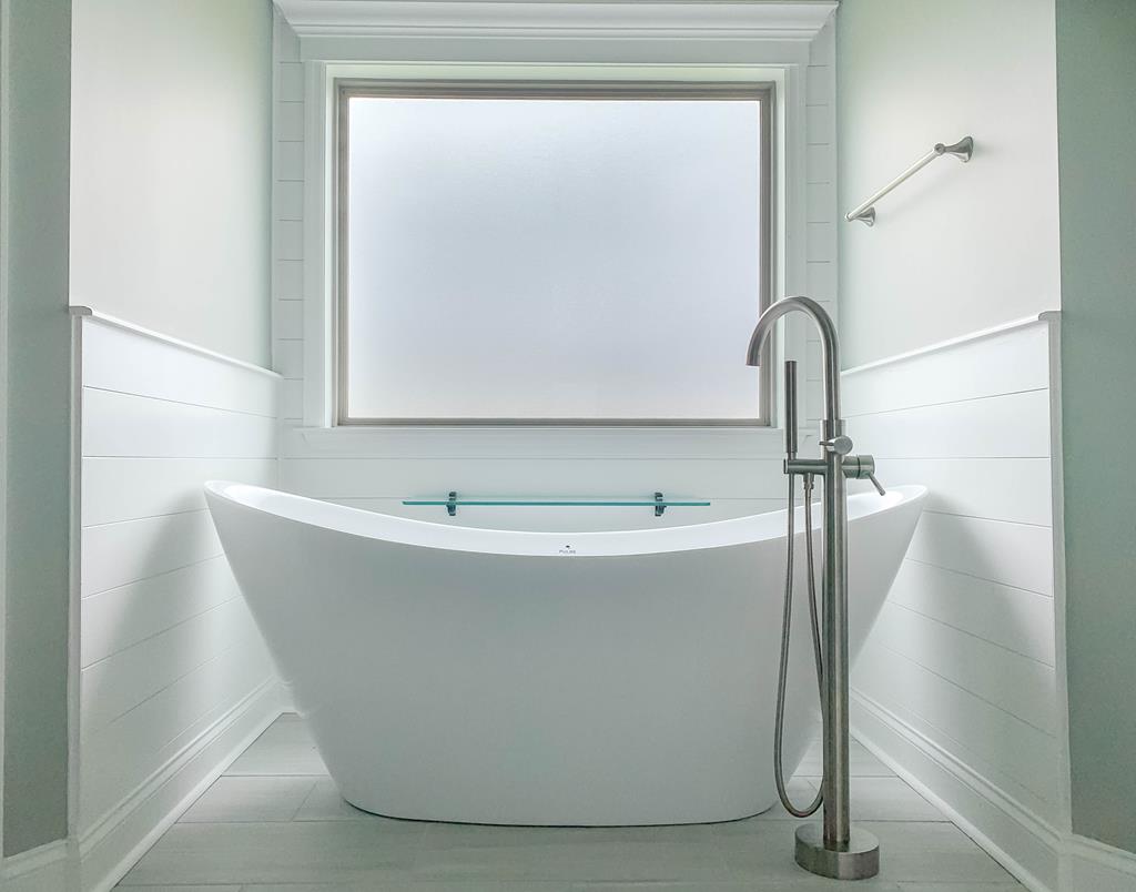 Troy House Plan Custom Built Home Bathroom Soaking Tub