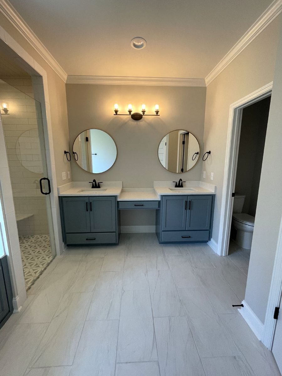 Eagle Floor Plan Custom Built Home Bathroom Vanity