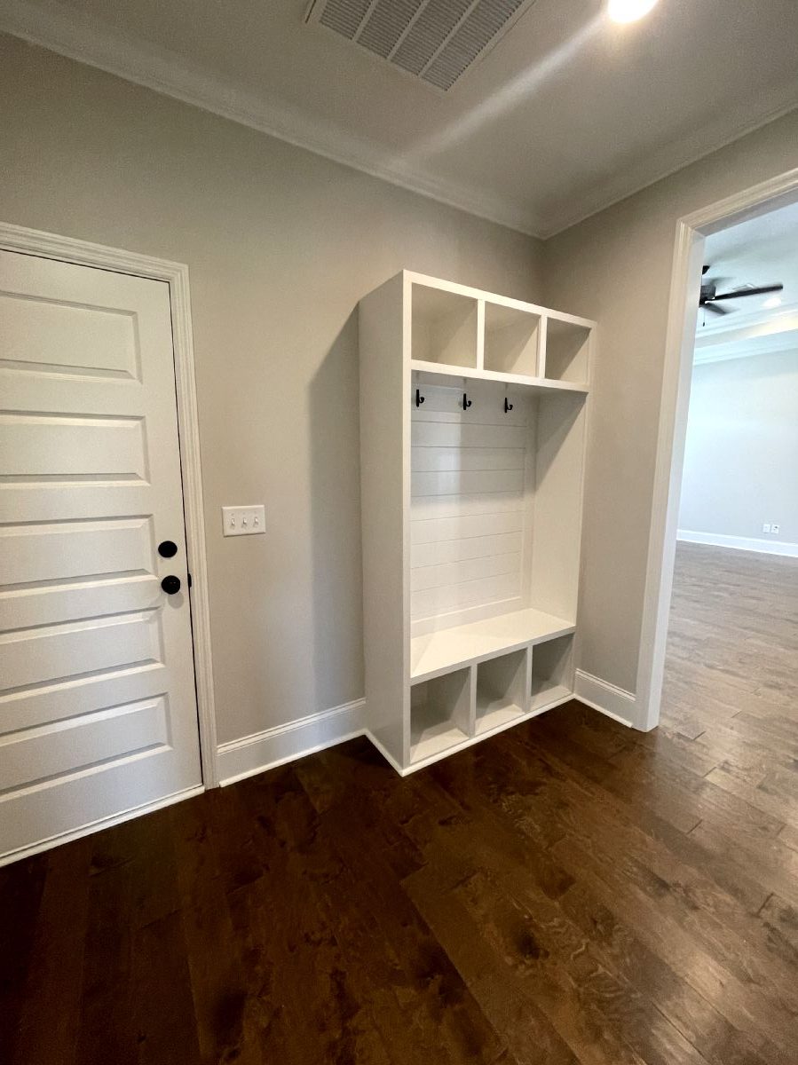 Eagle Floor Plan Custom Built Home Mud Room Area