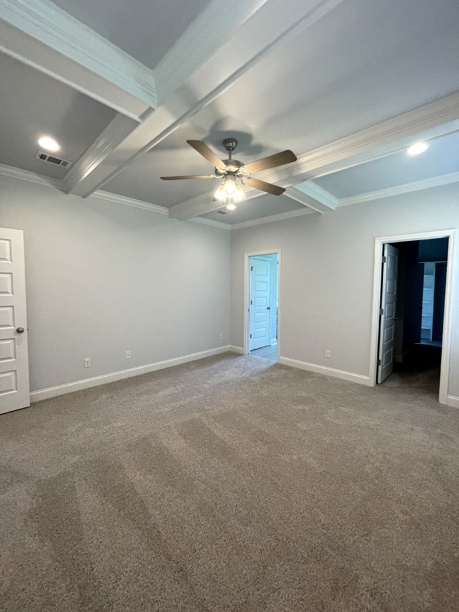 Sweet Pecan Custom Home Master Bedroom