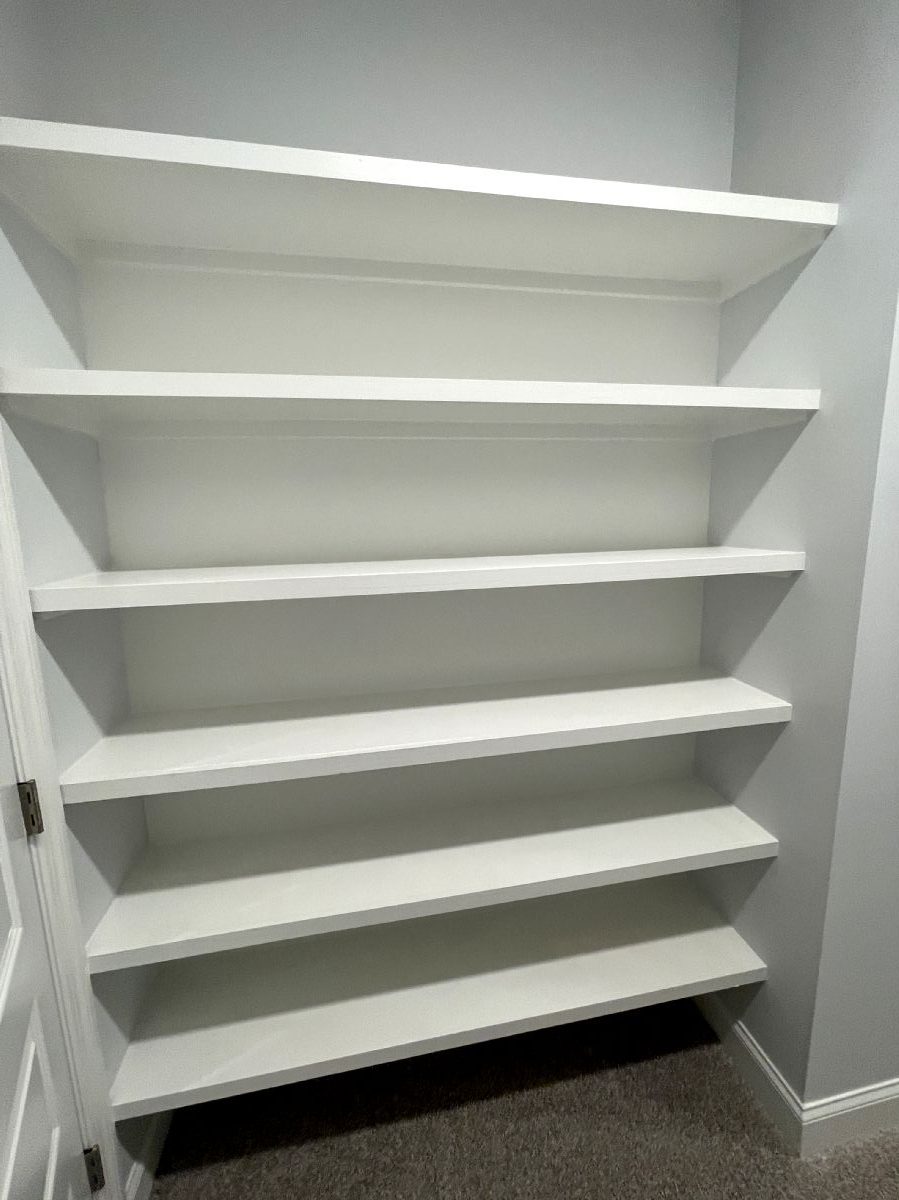 Sweet Pecan Custom Home Master Bathroom Closet