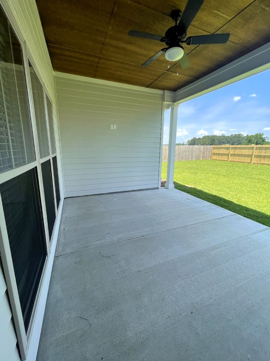 Sweet Pecan Custom Home Patio