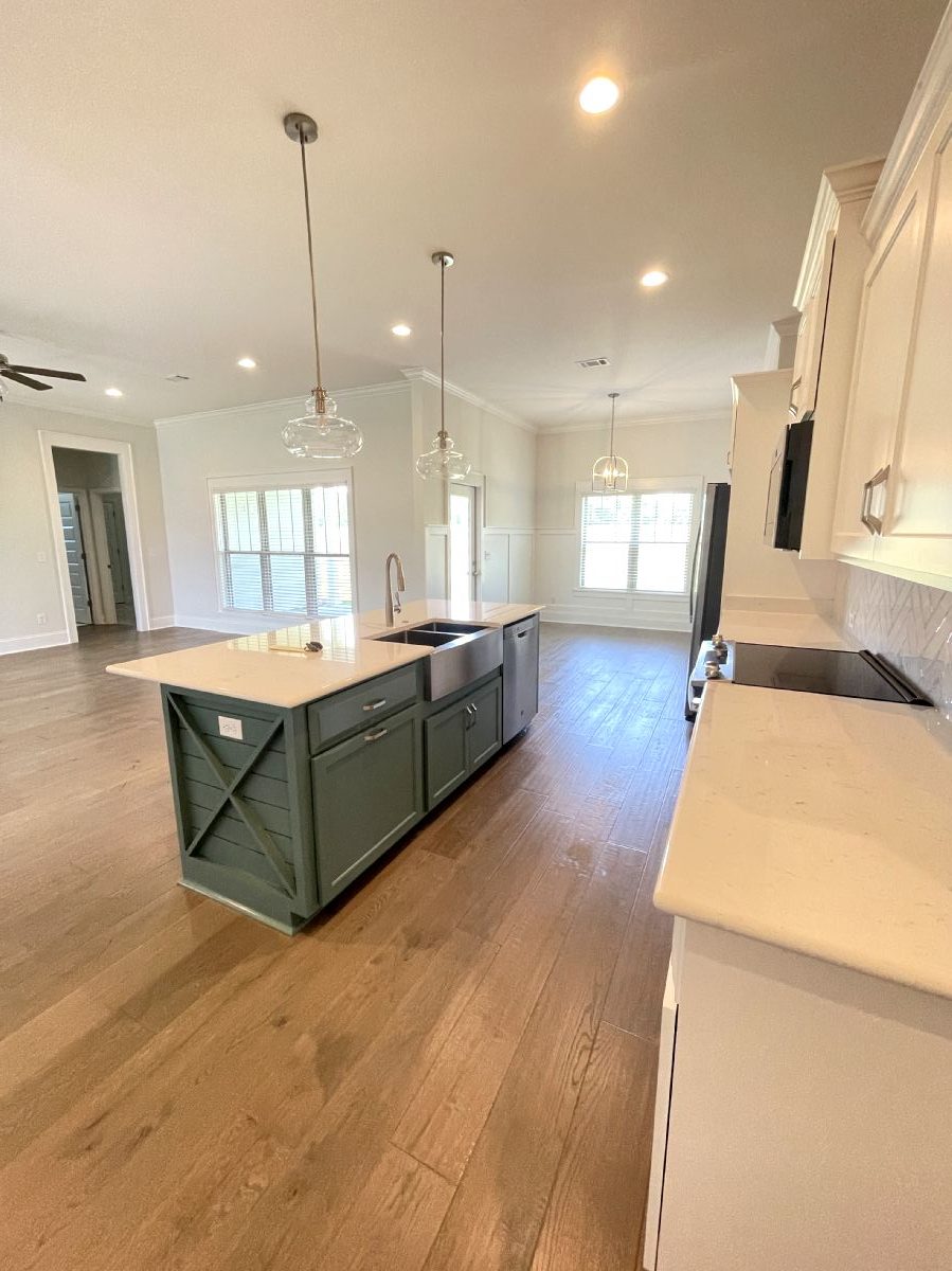 Sweet Pecan Custom Home Kitchen Open Floor Plan